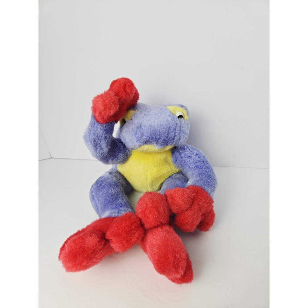 Vintage plush Kuddle Me Toys‎ frog 13"